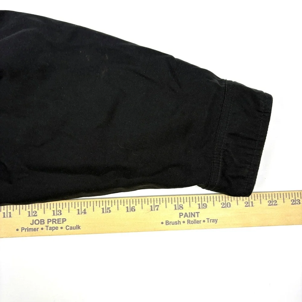 VTG Eddie Bauer Japan Release Tech Jacket Mens Sz L Black Windbreaker Boxy Golf